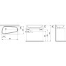 Раковина LAUFEN PALOMBA 90х42 8.1680.1.000.112.1